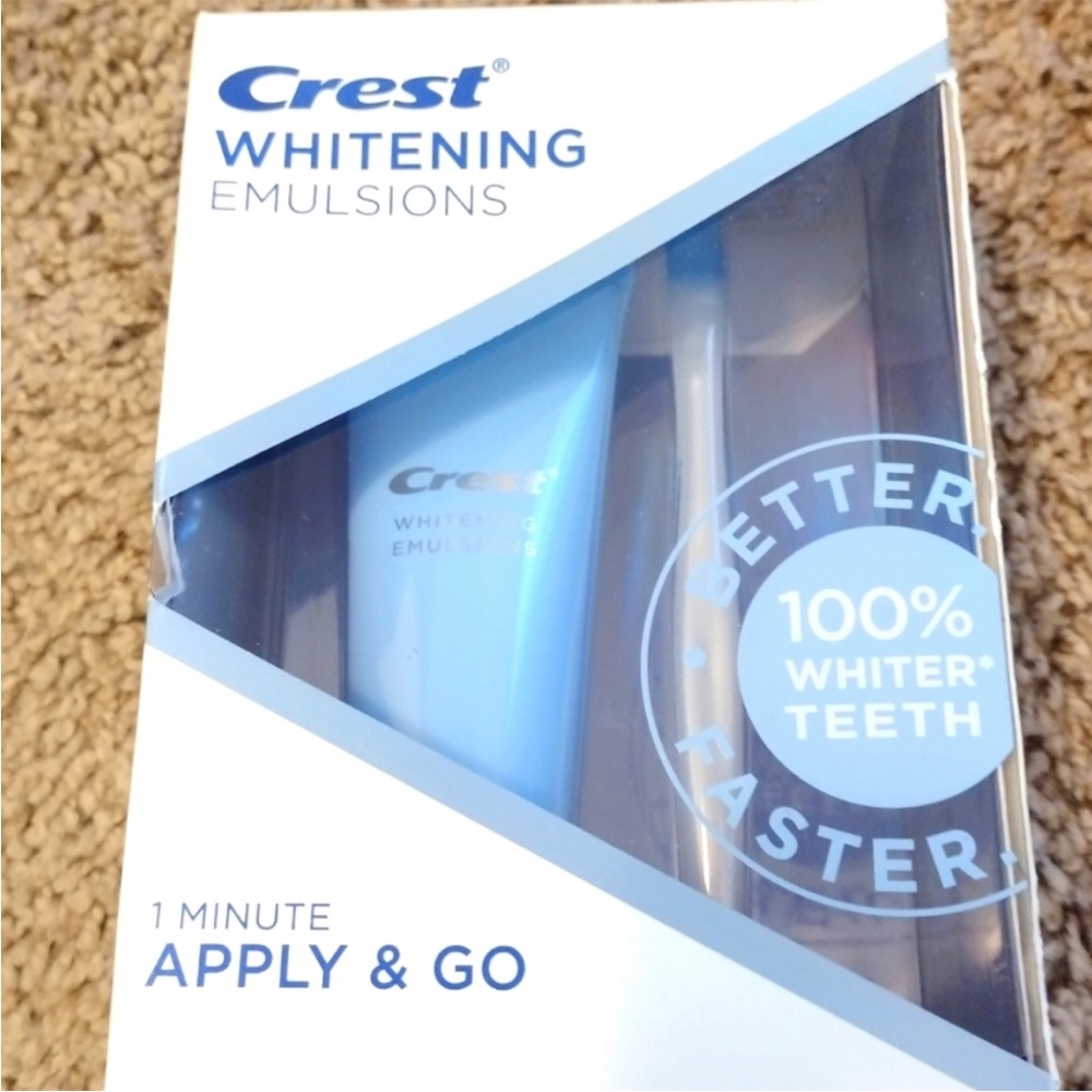 Crest whitening emulsions
